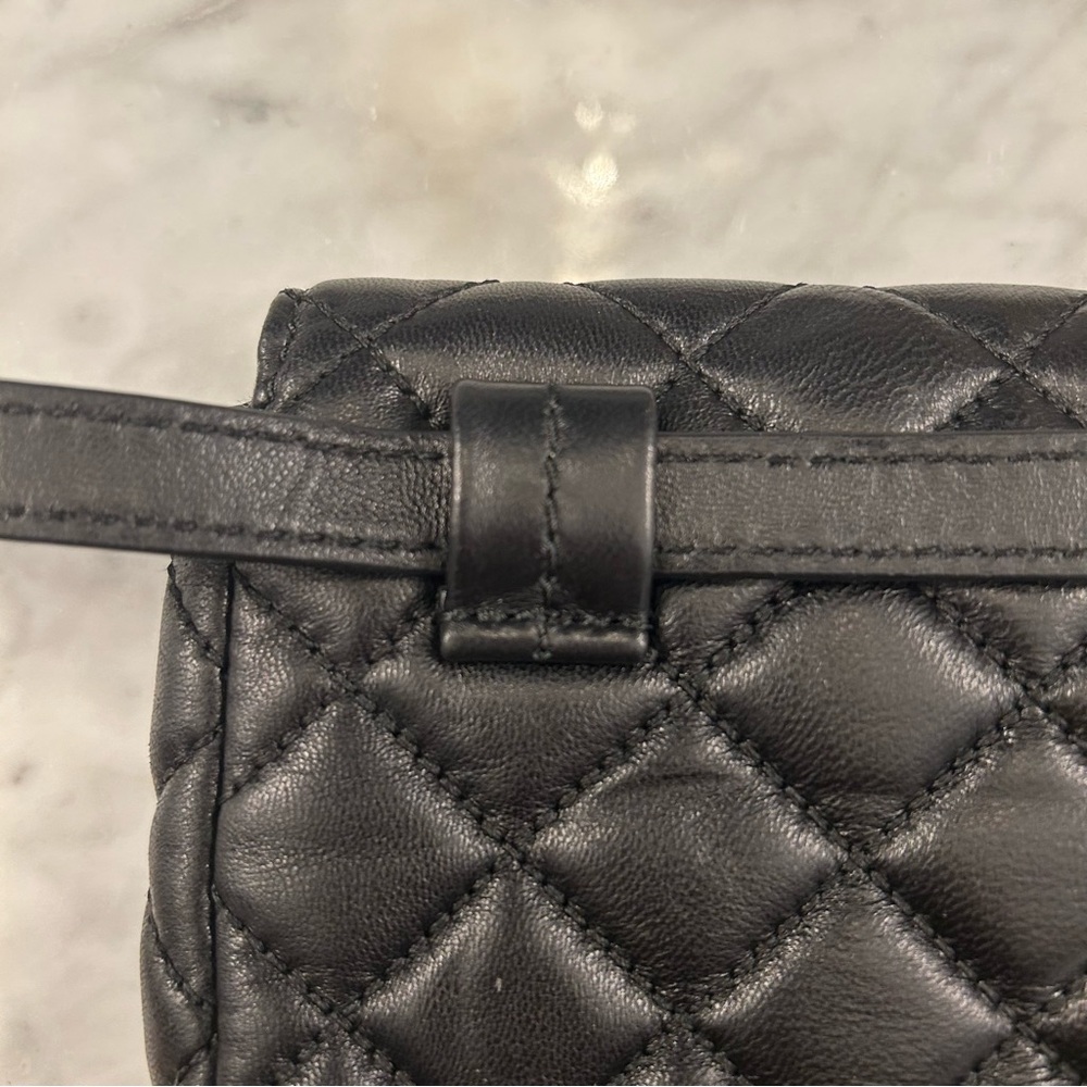 Michael Kors Sloan Black Quilted Leather Belt Bag - Picture 6 of 16